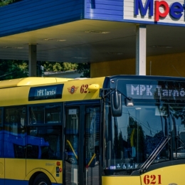 Autobus marki Solaris Urbino 12 - sesja na terenie MPK